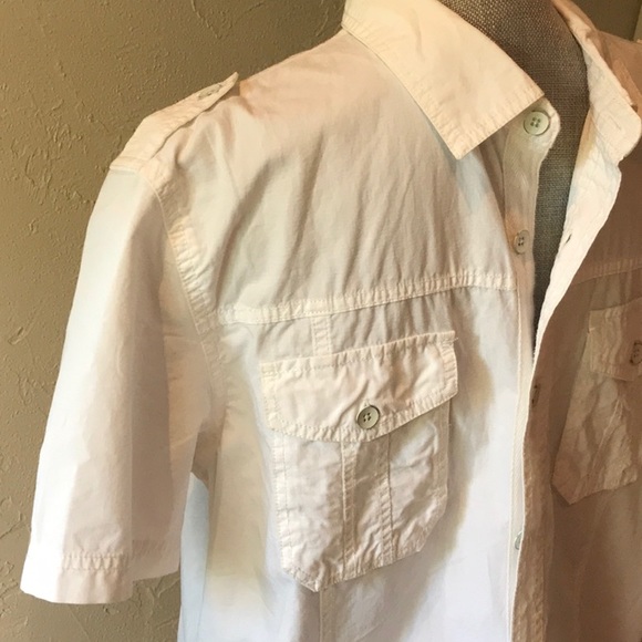 Converse cotton men’s button up white shirt - Picture 2 of 7